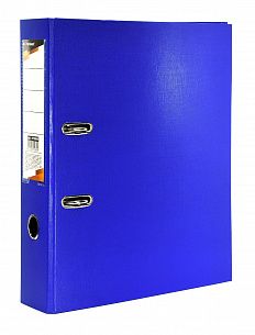 Папка-регистратор INFORMAT 75 мм одностороннее покрытие PVC, синяя