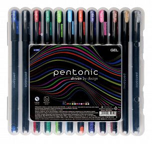 Набор гелевых ручек LINC PENTONIC 0,6 мм, 12 шт., 12 цветов