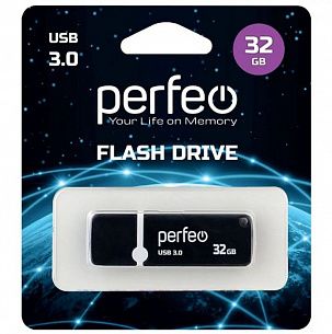 Флэш-память PERFEO C08 32 Гб USB 3.0 черный