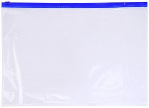Папка-конверт на ZIP молнии INFORMAT А4 пластик 110 мкм прозрачная