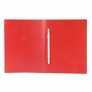 Папка-скоросшиватель LITE А4 красная пластик 500 мкм пластиковый механизм
