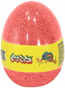 Пластилин шариковый мелкозернистый Каляка-Маляка красный 150 мл в яйце