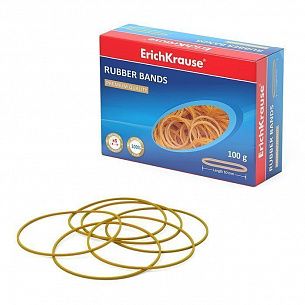 Резинка банковская ErichKrause 6 см ассорти 100 г