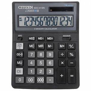 Калькулятор CITIZEN SDC414 14-разрядный бухгалтерский черный