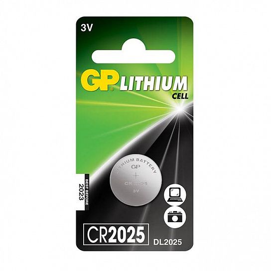 Батарейка GP CR2025 литий-ионная 3 V, блистер