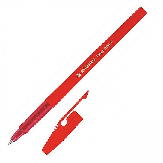 Ручка шариковая Liner 808 0,7 мм красная
