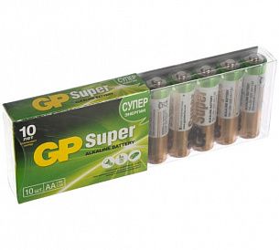 Батарейки GP SUPER AA LR6 алкалиновые 1,5V 10 шт/упак