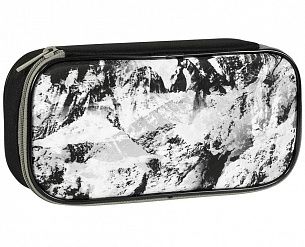 Пенал односекционный Tiger MAX JUMBO MOUNTAIN 110x225x65 мм черный, картон, полиэстер, с 1 откидной планкой