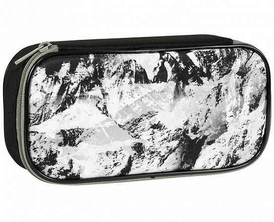 Пенал односекционный Tiger MAX JUMBO MOUNTAIN 110x225x65 мм черный, картон, полиэстер, с 1 откидной планкой