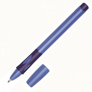 Ручка шариковая STABILO LeftRight для правшей 0,45 мм синяя, резиновый грип, цвет корпуса синий