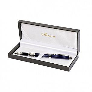 Перьевая ручка Manzoni Venezia, синяя в футляре