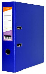 Папка-регистратор INFORMAT 75 мм двухстороннее покрытие PVC, синяя