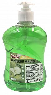 Мыло жидкое Clean Room яблоко увлажняющее 500 мл флакон с дозатором