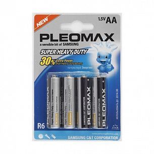 Батарейки PLEOMAX AA солевая 1,50 V 4 шт/упак