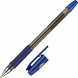 Ручка шариковая BPS-GP 1 мм синяя резиновый грип