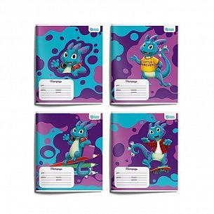 Комплект тетрадей Schoolformat 12 л. косая линия SMART DINO мелованный картон, ВД-лак, 20 шт