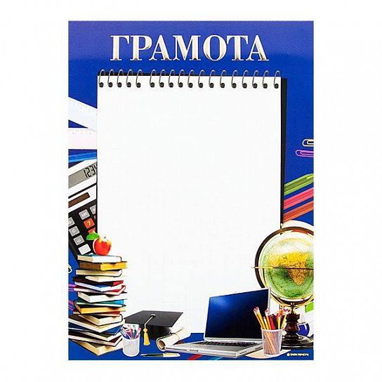 Грамота Диона ВЫПУСКНИКУ ШКОЛЫ А4, дизайн, тиснение фольгой и конгрев