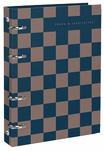 Тетрадь со сменным блоком 120 л. А5+ в клетку на кольцах Schoolformat  ИДЕИ И ВДОХНОВЕНИЕ твердая обложка, матовая ламинация