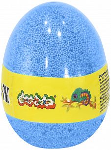 Пластилин шариковый мелкозернистый Каляка-Маляка голубой 150 мл в яйце