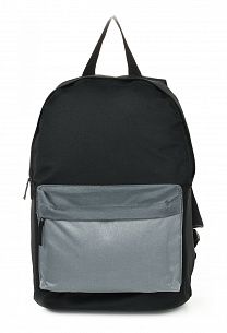 Рюкзак Creativiki STREET BASIC 17 л, 40х28х15 см, мягкий, 1 секционный, универсальный, черно-серый