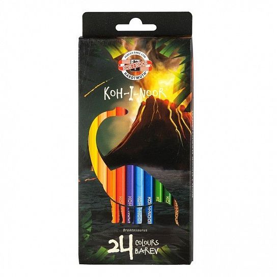 Набор цветных карандашей Koh-I-Noor DINO 3594 24 цвета