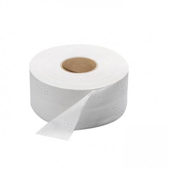 Туалетная бумага Belux Pro, 2-слойная, без перфорации, рулон 200 м, целлюлоза, белая с тиснением