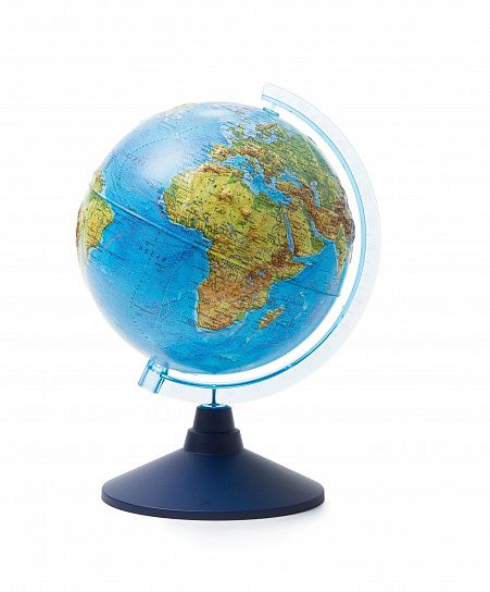 Глобус Земли физический Классик Евро 21 см рельефный