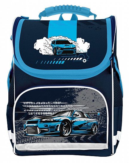 Рюкзак подростковый Schoolformat BASIC RIDE FOR LIFE 13л синий 38х28х16 жесткокаркасный 1 отделение для мальчиков