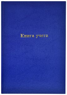 Книга учета INFORMAT А4 192 листа в клетку, офсет 60 г/м2, бумвинил, вертикальная, синяя