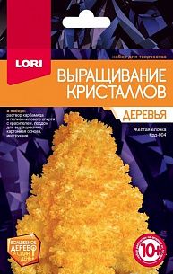 Набор для творчества выращивание кристаллов ЖЕЛТАЯ  ЕЛОЧКА