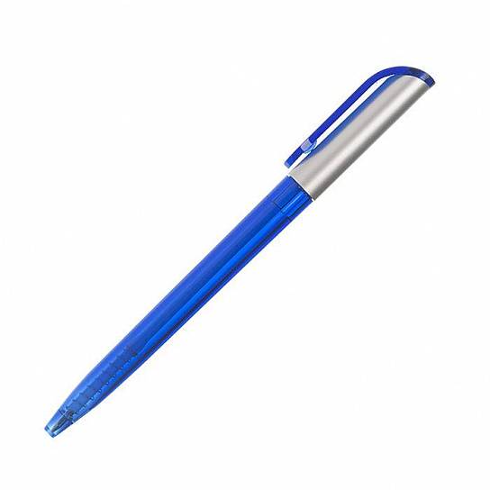 Ручка для логотипа автоматическая КАРОЛИНА 0,7 мм синий тонированный корпус