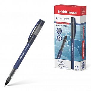Ручка-роллер ErichKrause UT-1300 синий 0,7 мм ассорти круглый корпус