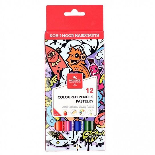 Набор цветных карандашей Koh-I-Noor TEENAGE 3552 12 цветов