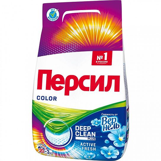 Порошок стиральный автомат Персил COLOR свежесть вернеля 3 кг: купить ...