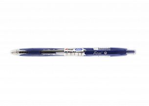 Ручка шариковая автоматическая BEIFA A-PLUS 0,7 мм синяя резиновый грип