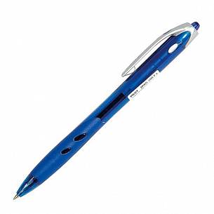 Ручка шариковая автоматическая REXGRIP 0,7 мм синяя резиновый грип
