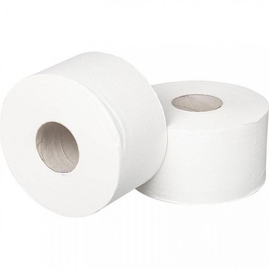 Туалетная бумага ТЕРЕС СТАНДАРТ MINI, 1-слойная, без перфорации, рулон 200 м, целлюлоза, белая