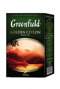 Чай GREENFIELD GOLDEN CEYLON черный 200 г