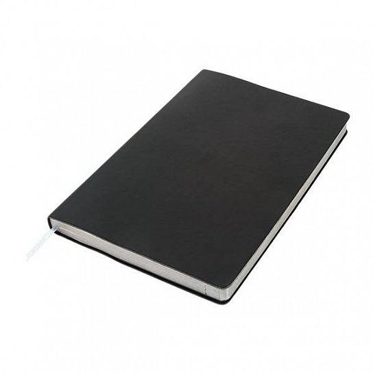 Бизнес-блокнот подарочный А5 128 листов GF Elite черный, ляссе, внутренний карман, отрывной уголок