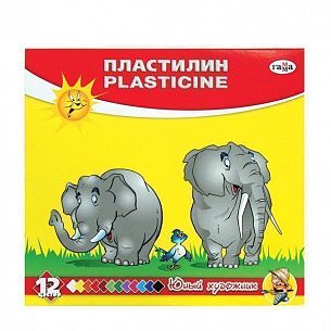 Пластилин Гамма Юный Художник 12 цв. 168 г, со стеком