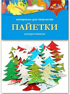Набор д/тв. декоративные ПАЙЕТКИ ЕЛОЧКИ