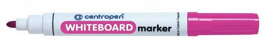 Маркер для белых досок Centropen WHITE BOARD 2,5 мм розовый, круглый наконечник