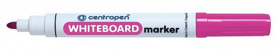 Маркер для белых досок CENTROPEN BOARD 2,5 мм розовый, круглый