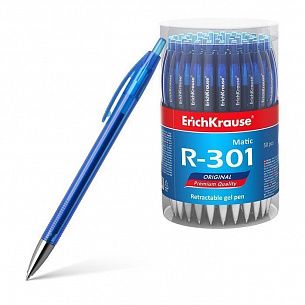 Ручка гел.автом. ErichKrausee R-301 Original Gel Matic 0,50 мм синий