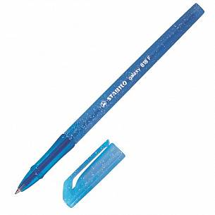Ручка шариковая STABILO Galaxy 818 корпус с блестками 0,38 мм синяя