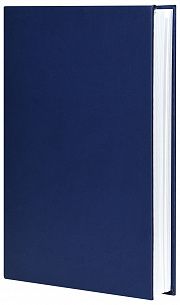 Ежедневник А5 недатированный LITE CLASSIC MATTE 136 л. синий, твердая обложка, с ляссе