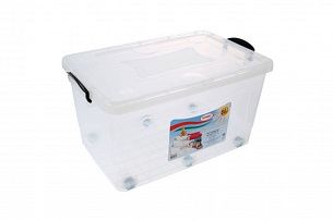 Контейнер для хранения 50 л. прозрачный на колесах