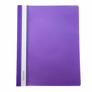 Папка-скоросшиватель INFORMAT А4, фиолетовая, пластик 180 мкм, карман для маркировки