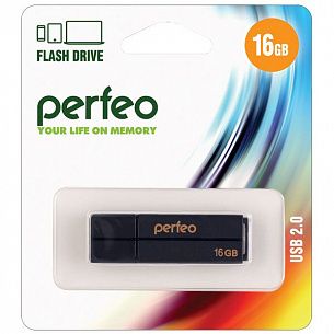 Флэш-память PERFEO C01G2 16 Гб USB 2.0 черный