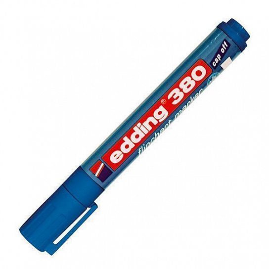 Маркер для флипчартов EDDING FLIPCHART 380 1,5-3 мм синий круглый